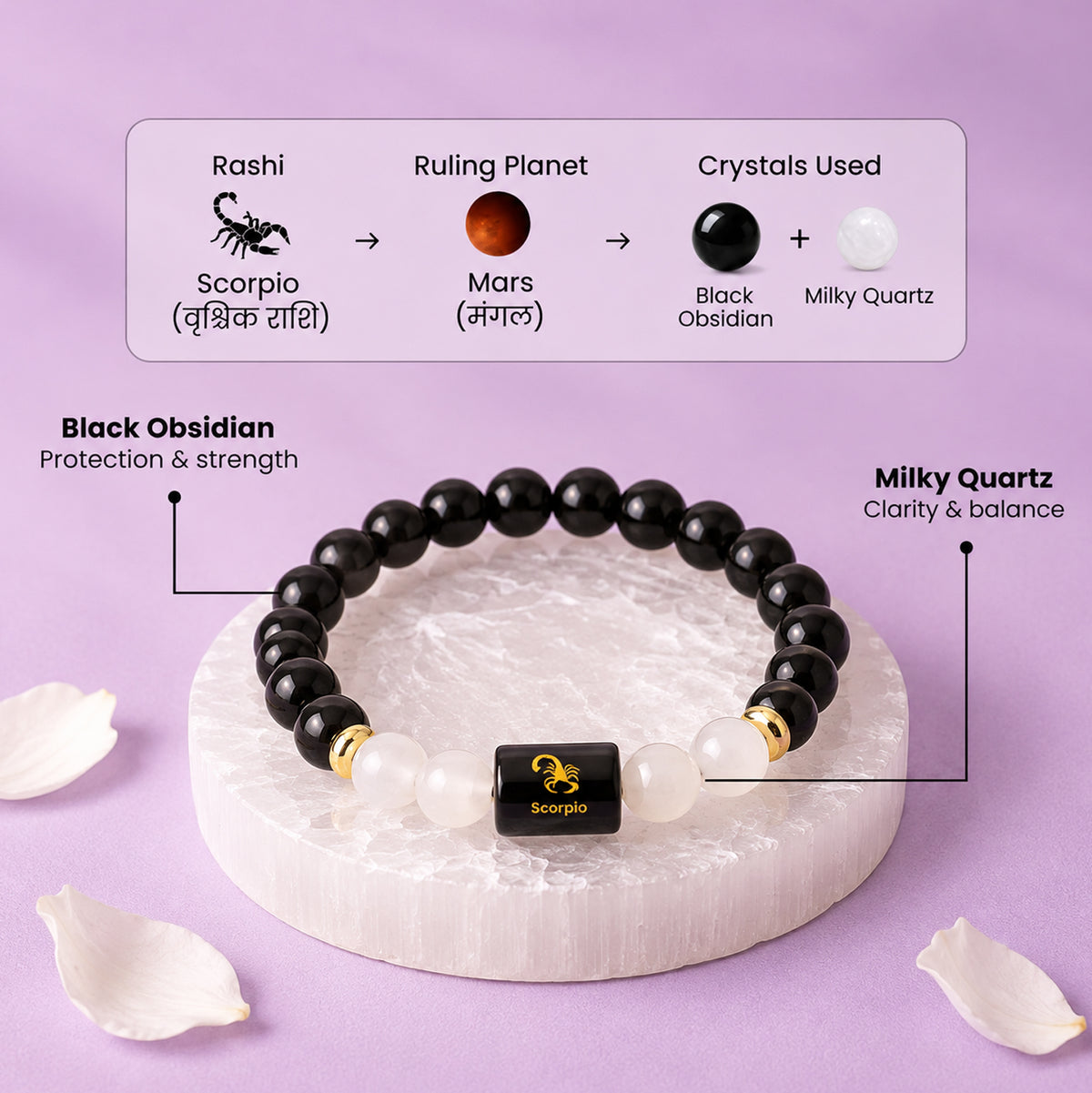 Scorpio Bracelet (वृश्चिक राशि)