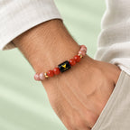 Taurus (वृषभ राशि) Zodiac Sunstone & Carnelian Bracelet