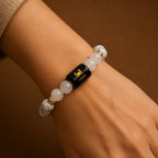 Cancer (कर्क राशि) Zodiac Howlite & Milky Quartz Bracelet