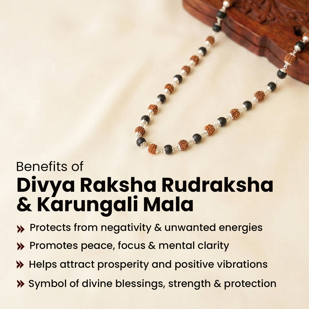 Divya Raksha Rudraksha & Karungali Mala