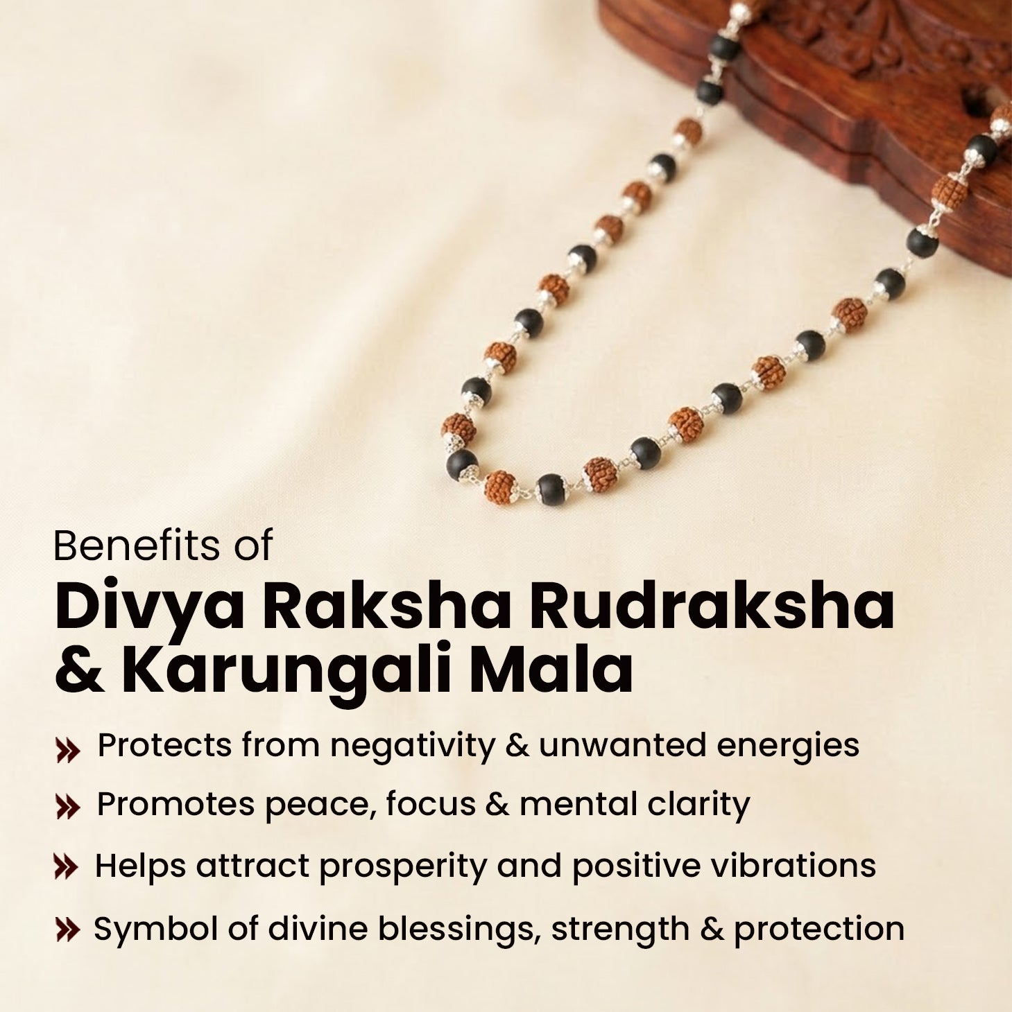 Divya Raksha Rudraksha & Karungali Mala