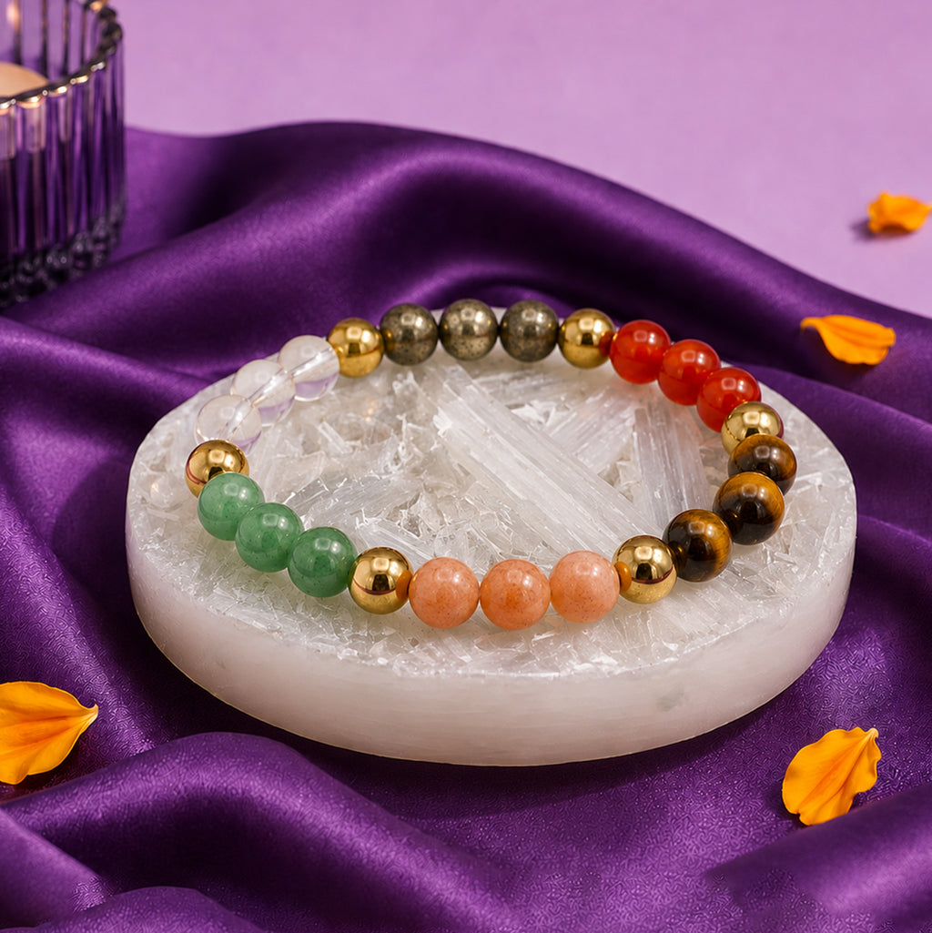 Dhan Vriddhi Bracelet with FREE Raw Selenite Plate