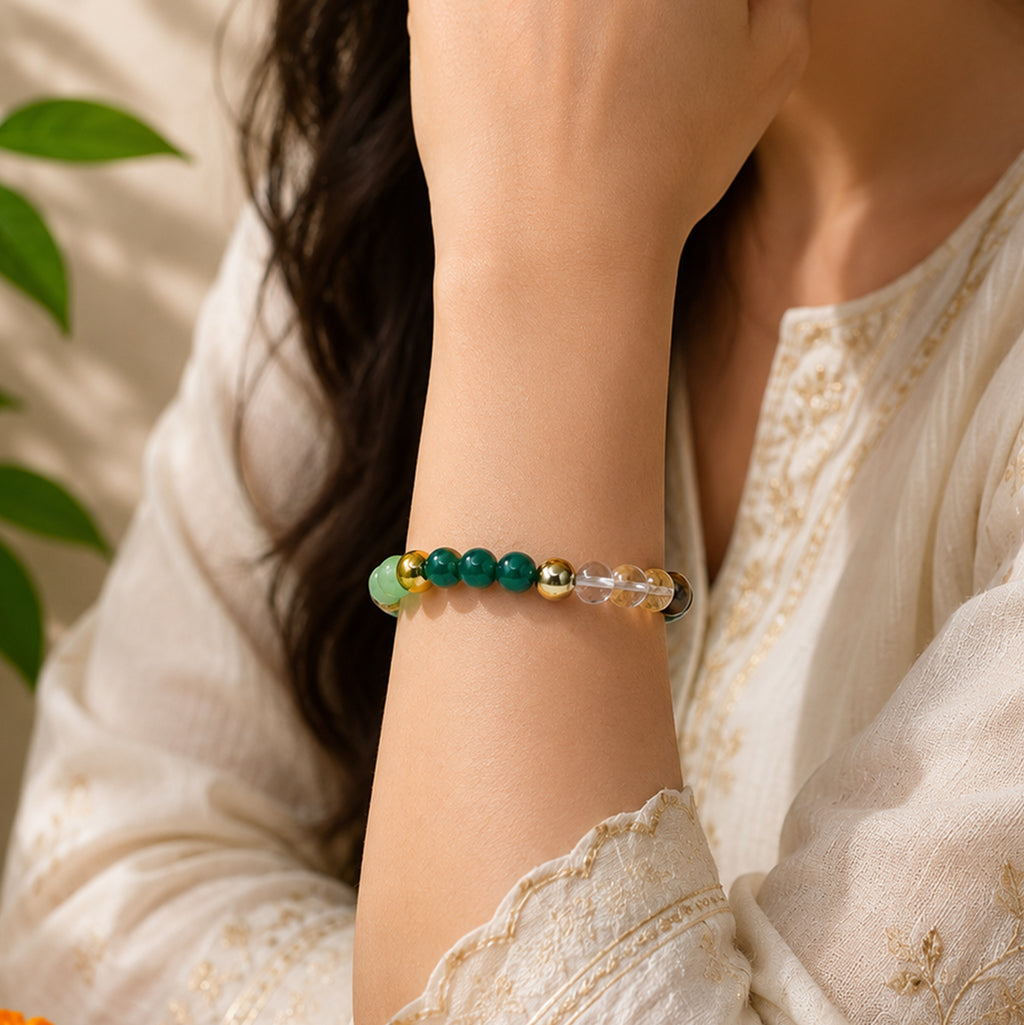 Dhan Yog Bracelet with FREE Raw Selenite Plate