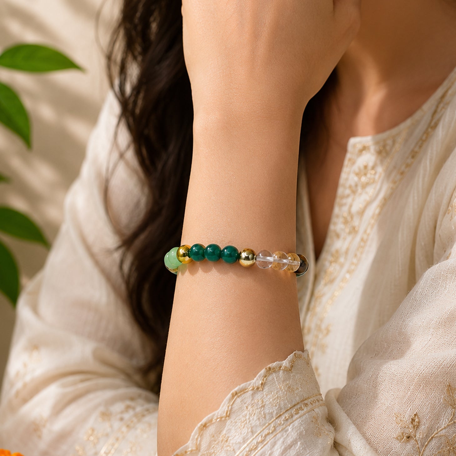 Dhan Yog Bracelet with FREE Raw Selenite Plate