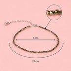 Raw Pyrite Anklet