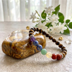 Seven Chakra Tiger Eye Bracelet
